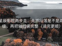 星辰影院两步走：先抓段落是不是跳级，再把轴线读完整（读完更顺）