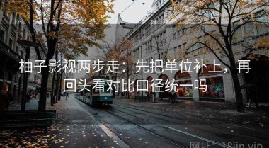 柚子影视两步走：先把单位补上，再回头看对比口径统一吗
