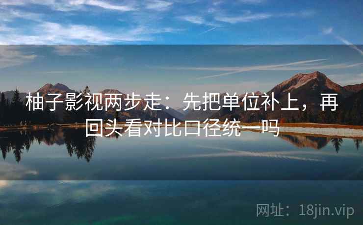 柚子影视两步走：先把单位补上，再回头看对比口径统一吗